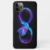 Neon Infinity Symbool met gloeiende Hummingbird Case-Mate iPhone Case (Achterkant)