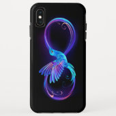 Neon Infinity Symbool met gloeiende Hummingbird Case-Mate iPhone Case (Achterkant)