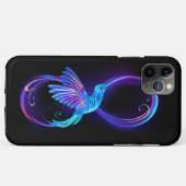 Neon Infinity Symbool met gloeiende Hummingbird Case-Mate iPhone Case (Achterkant (horizontaal))