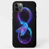 Neon Infinity Symbool met gloeiende Hummingbird Case-Mate iPhone Case (Achterkant)
