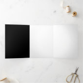 Neon Infinity Symbool met gloeiende Hummingbird Drieluik Kaart (Binnen)