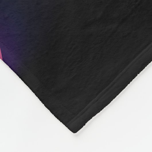 Neon Infinity Symbool met gloeiende Hummingbird Fleece Deken (Hoek)