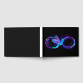 Neon Infinity Symbool met gloeiende Hummingbird Gastenboek (Volledig)