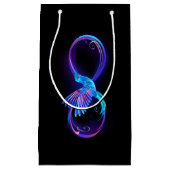 Neon Infinity Symbool met gloeiende Hummingbird Klein Cadeauzakje (Voorkant)