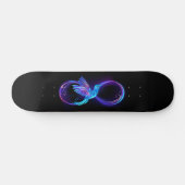 Neon Infinity Symbool met gloeiende Hummingbird Persoonlijk Skateboard (Horizontaal)