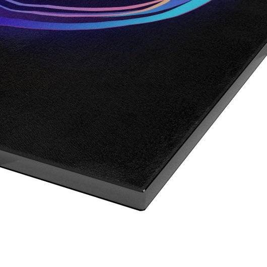 Neon Infinity Symbool met gloeiende Hummingbird Snijplank (Hoek)