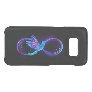 Neon Infinity Symbool met gloeiende Hummingbird Get Uncommon Samsung Galaxy S8 Hoesje