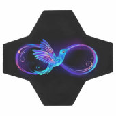 Neon Infinity Symbool met gloeiende Hummingbird Voetbal (Enkel)