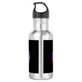 Neon Infinity Symbool met gloeiende Hummingbird Waterfles (Achterkant)