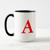 neon initialen naam letters mok (Links)
