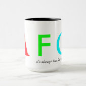 neon initialen naam letters mok (Midden)