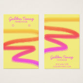 Neon Ink Swipe Earring Ketting Jewels Display Visitekaartje (Voorkant /achterkant)