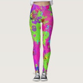 Neon is een geplateerde verf CBDOilPrincess Leggings (Voorkant)