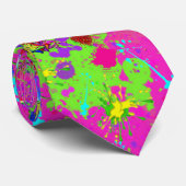 Neon is een geplateerde verf CBDOilPrincess Stropdas (Opgerold)
