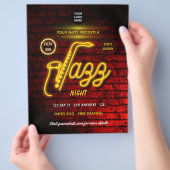 Neon Jazz Music Festival logo en foto toevoegen Flyer (Hand)