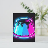 Neon Jelly Glow Dessert Kunst Briefkaart (Staand voorkant)