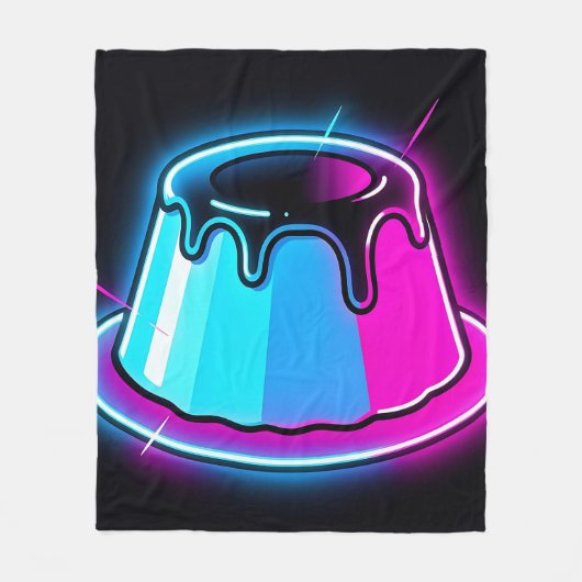 Neon Jelly Glow Dessert Kunst Fleece Deken (Voorkant)