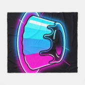 Neon Jelly Glow Dessert Kunst Fleece Deken (Voorkant (Horizontaal))