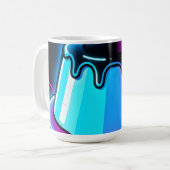Neon Jelly Glow Dessert Kunst Koffiemok (Voorkant links)