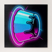 Neon Jelly Glow Dessert Kunst Legpuzzel (Horizontaal)