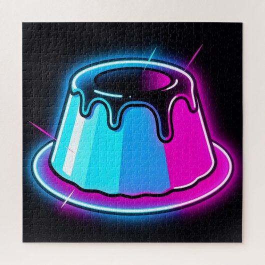Neon Jelly Glow Dessert Kunst Legpuzzel (Verticaal)