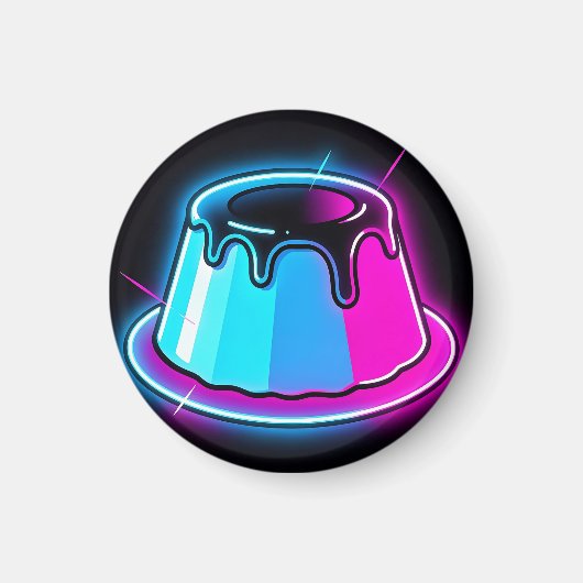 Neon Jelly Glow Dessert Kunst Magneet (Voorkant)