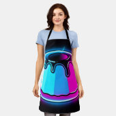 Neon Jelly Glow Dessert Kunst Schort (Gedragen)