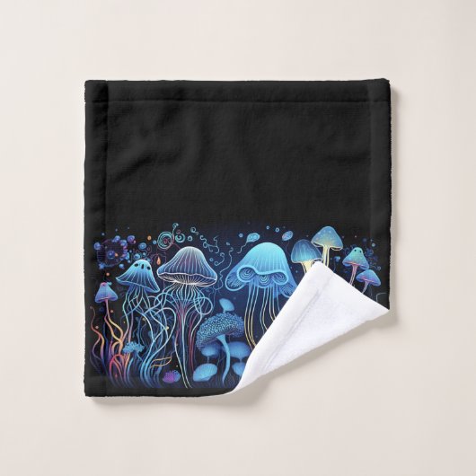 Neon Jellyfish Bad Handdoek (Wasdoekje)