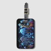 Neon Jellyfish Bagagelabel (Voorkant (verticaal))