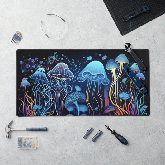 Neon Jellyfish Bureaumat (Werkstation)