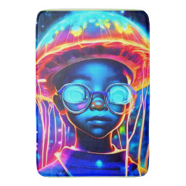 Neon Jellyfish Child Vision Badmat