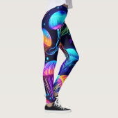 Neon Jellyfish Dreams Leggings (Rechts)