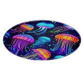 Neon Jellyfish Dreams Snijplank (Hoek)