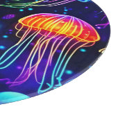 Neon Jellyfish Dreams Snijplank (Hoek)