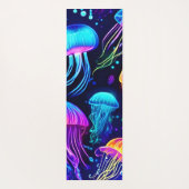 Neon Jellyfish Dreams Yogamat (Achterkant)