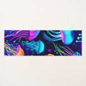 Neon Jellyfish Dreams Yogamat (Voorkant (horizontaal))