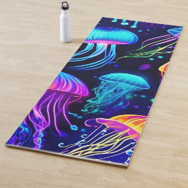 Neon Jellyfish Dreams Yogamat