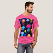 Neon Jellyfish Dreamscape T-shirt (Voorkant volledig)
