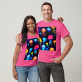 Neon Jellyfish Dreamscape T-shirt (Unisex)
