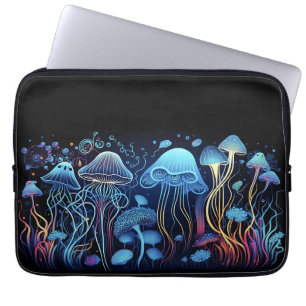 Neon Jellyfish Laptop Sleeve
