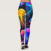 Neon Jellyfish Leggings (Achterkant)