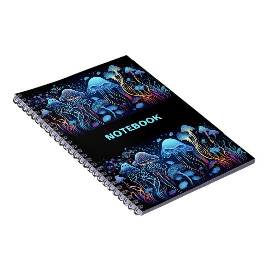 Neon Jellyfish Notitieboek (Rechterzijde)