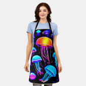 Neon Jellyfish Schort (Gedragen)