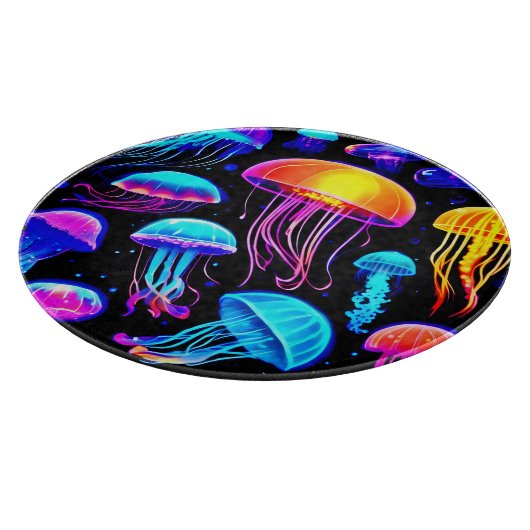 Neon Jellyfish Snijplank (Hoek)