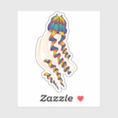 Neon Jellyfish Sticker (Vel)