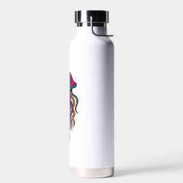 Neon Jellyfish Water Bottle – Trippy Sea Vibes Waterfles
