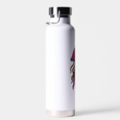 Neon Jellyfish Water Bottle – Trippy Sea Vibes Waterfles (Rechts)