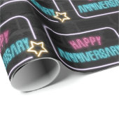 Neon Jubileum Marquee op brick wrapping Paper Cadeaupapier (Rol Hoek)