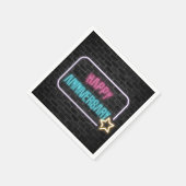 Neon Jubileum Sign On Brick Wall Servet (Hoek)