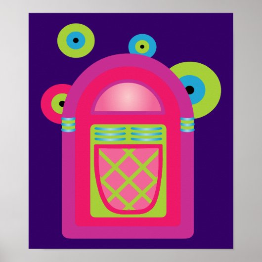 Neon Jukebox Poster (Voorkant)